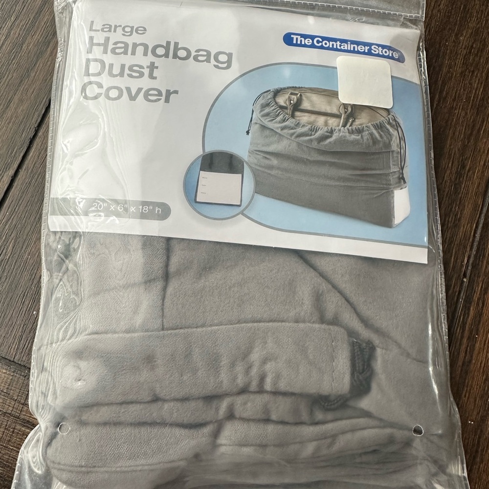 The Container Store Gray Handbag Dust Cover